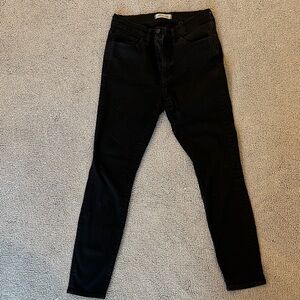 Women's Black Madewell “Roadtripper”Jeans, size 27